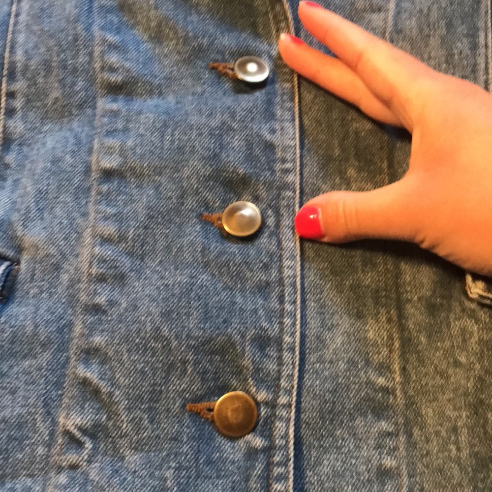 FU DA jean jacket size large - Picture 4 of 6